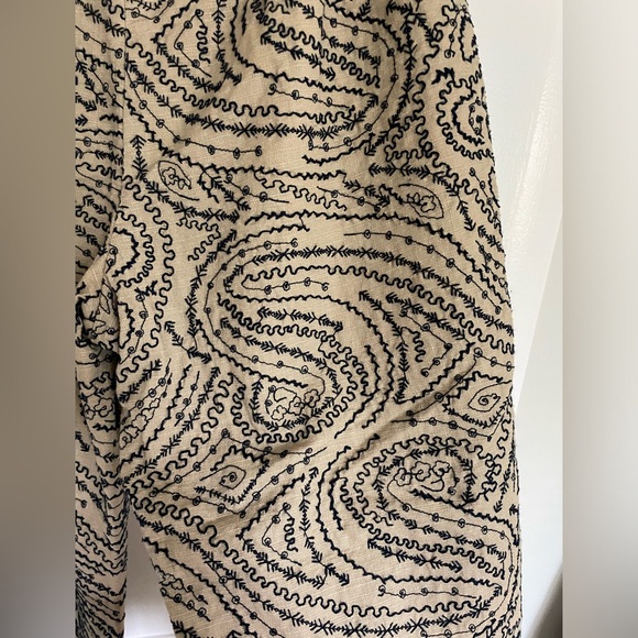 Vintage Embroidered Straight-Leg Cropped Pant - Picture 5 of 5